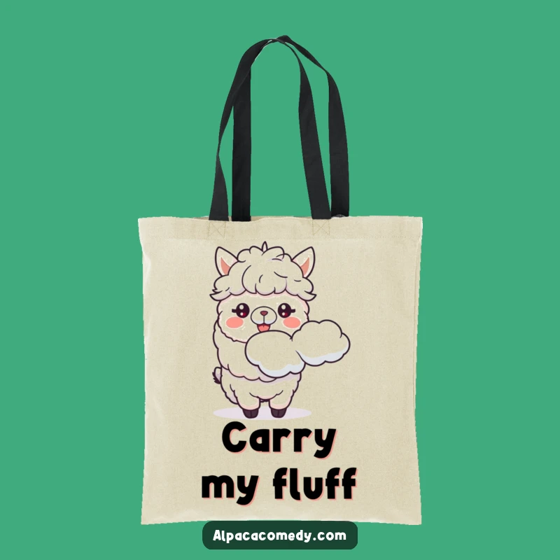 Funny Alpaca Cloud Spitter Tote Bag: Quirky Alpaca Carryall, Great Funny Gift