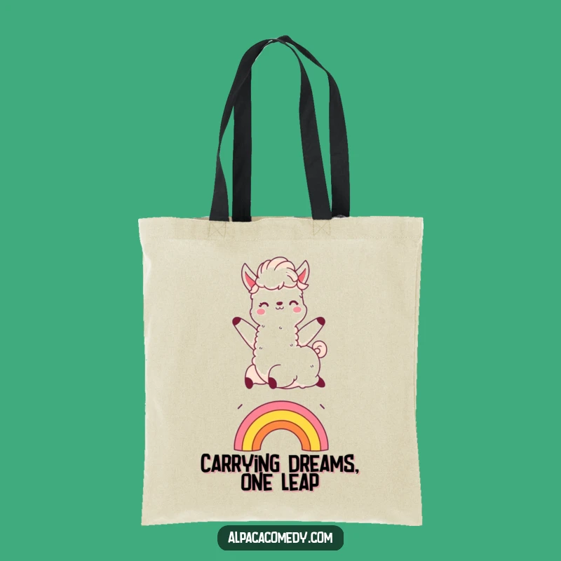 Funny Kawaii Alpaca Rainbow Carry-All Tote - Chic & Humorous Gift!