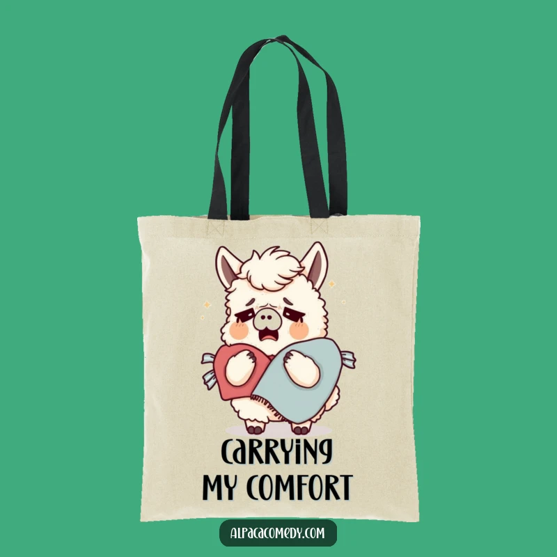 Funny Tired Alpaca Tote Bag - Carry Your Cozy Blanket Style