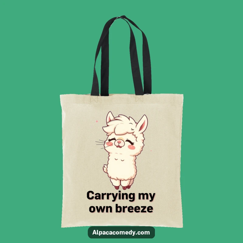Funny Alpaca Giggle Tote Bag - Chic Wind Grooming Accessory