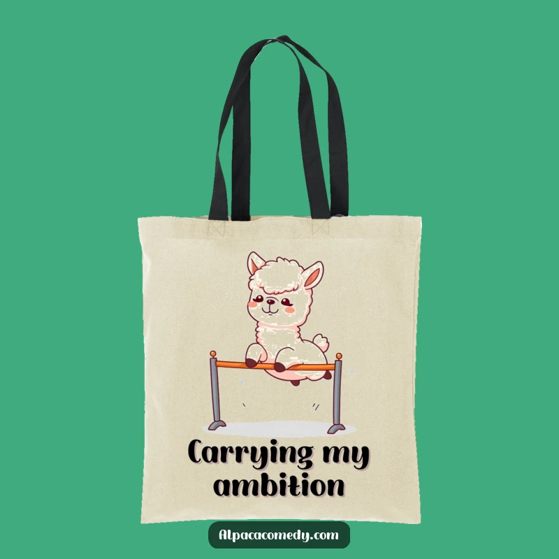 Funny Alpaca Hurdle Tote Bag - Chic Athletic Accessory