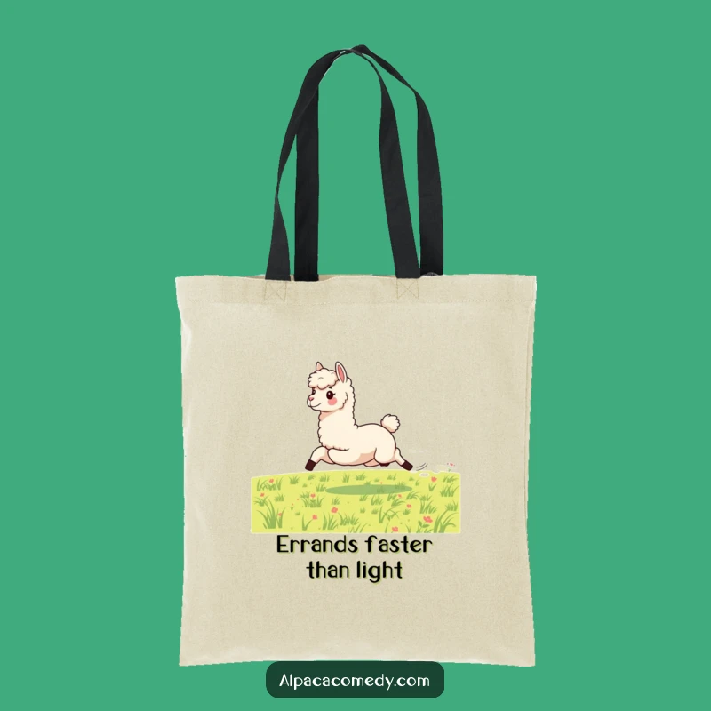 Funny Energetic Alpaca Tote Bag - Carry Your Galloping Style