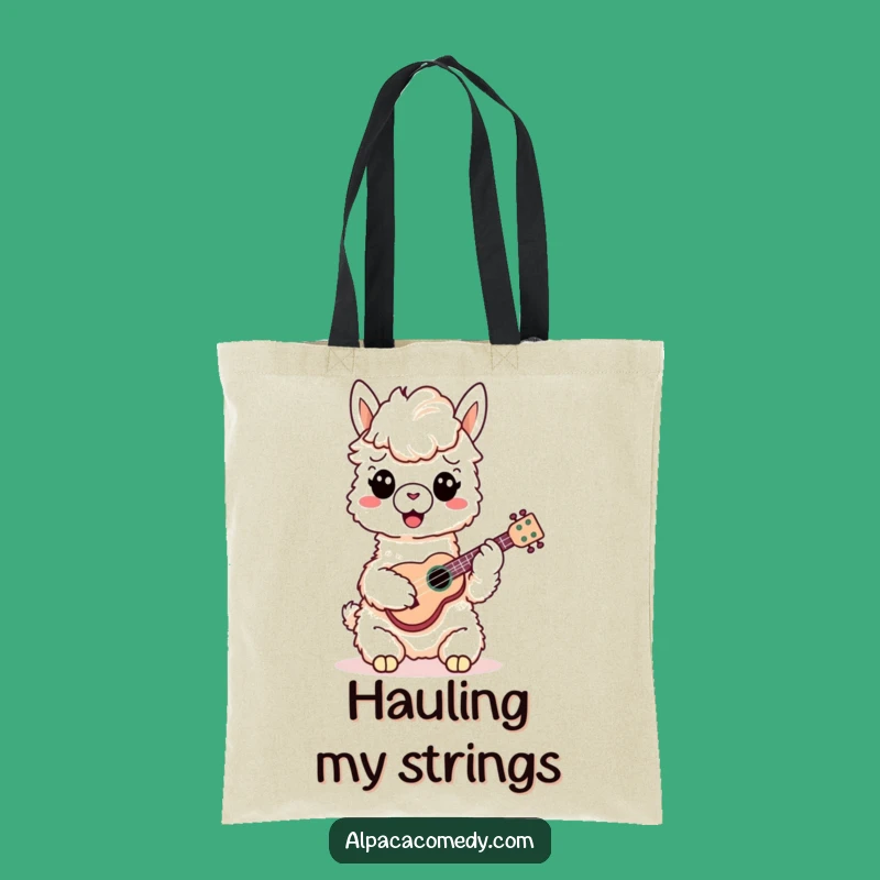Funny Alpaca Ukulele Tote Bag - Carry Your Tunes in Style Gift